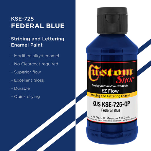 Federal Blue - Ez-Flow Striping & Lettering Enamel, 1/4 Pint