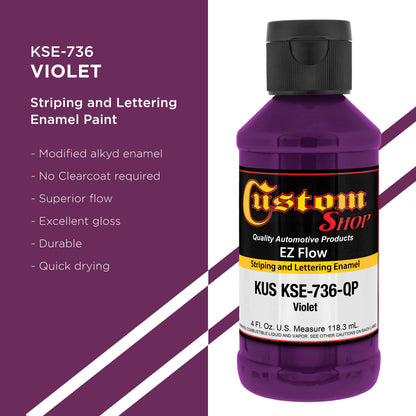 Violet - Ez-Flow Striping & Lettering Enamel, 1/4 Pint