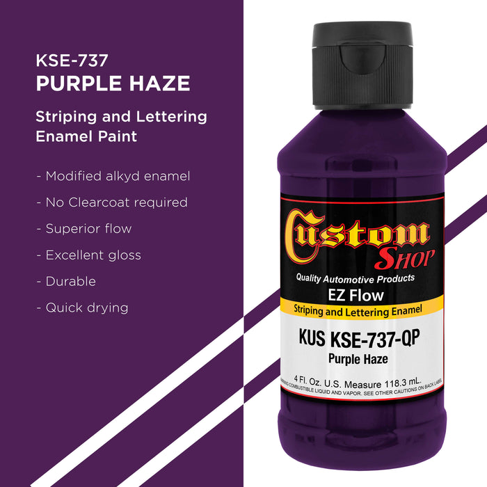 Purple Haze - Ez-Flow Striping & Lettering Enamel, 1/4 Pint