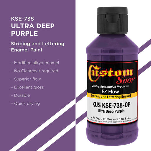 Ultra Deep Purple - Ez-Flow Striping & Lettering Enamel, 1/4 Pint