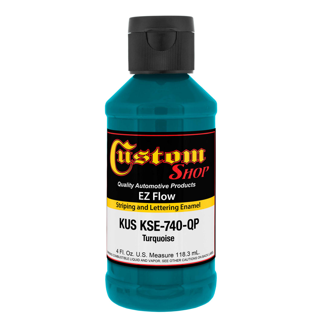 Turquoise - Ez-Flow Striping & Lettering Enamel, 1/4 Pint
