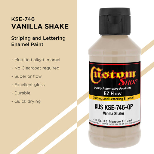 Vanilla Shake - Ez-Flow Striping & Lettering Enamel, 1/4 Pint