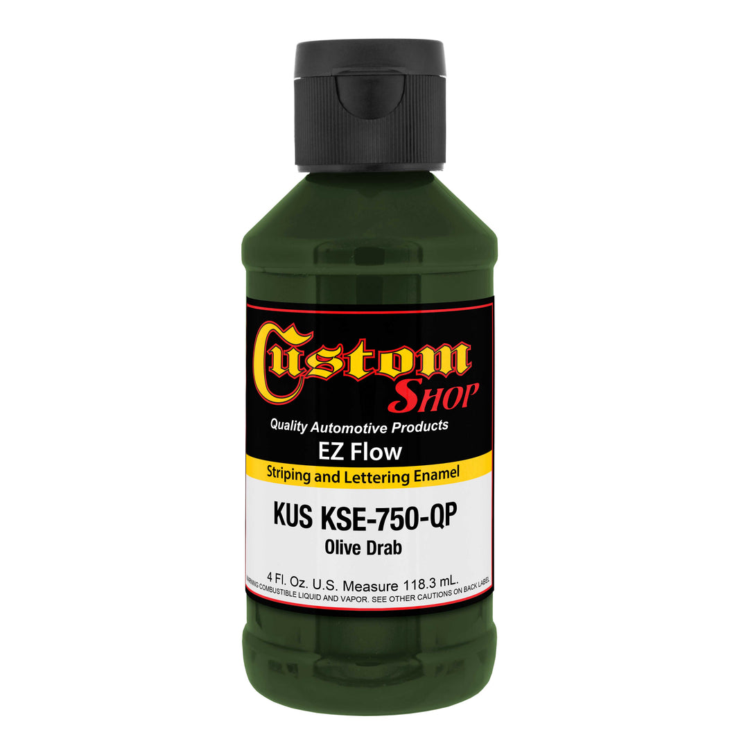 Olive Drab - Ez-Flow Striping & Lettering Enamel, 1/4 Pint