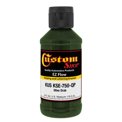 Olive Drab - Ez-Flow Striping & Lettering Enamel, 1/4 Pint
