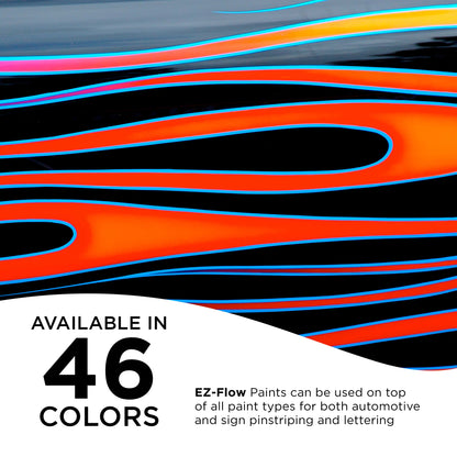 Flat Bright White - Ez-Flow Striping & Lettering Enamel, 1/4 Pint