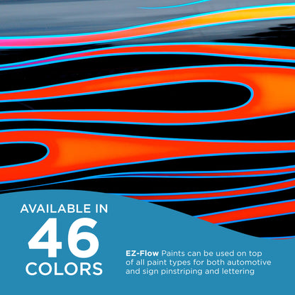 Flat Blue - Ez-Flow Striping & Lettering Enamel, 1/4 Pint