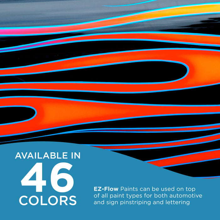 Flat Blue - Ez-Flow Striping & Lettering Enamel, 1/4 Pint