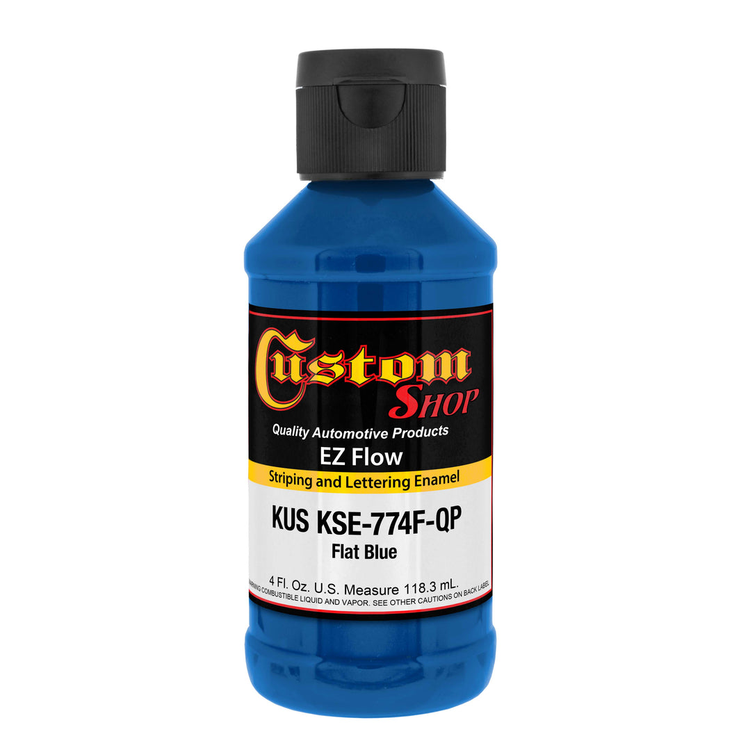 Flat Blue - Ez-Flow Striping & Lettering Enamel, 1/4 Pint