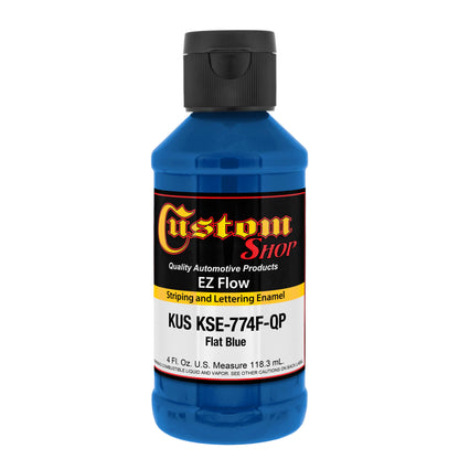 Flat Blue - Ez-Flow Striping & Lettering Enamel, 1/4 Pint