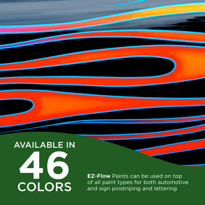 Flat Green - Ez-Flow Striping & Lettering Enamel, 1/4 Pint