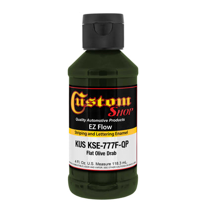 Flat Olive DrAB - Ez-Flow Striping & Lettering Enamel, 1/4 Pint