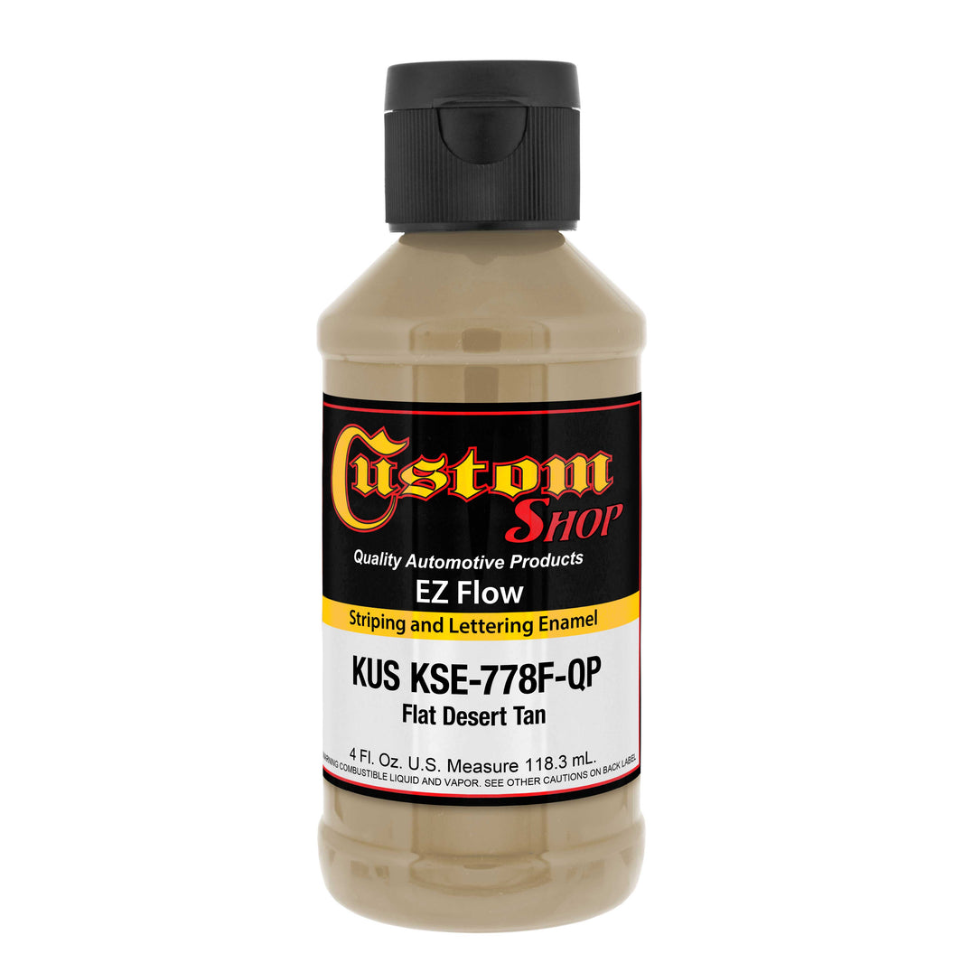 Flat Desert Tan - Ez-Flow Striping & Lettering Enamel, 1/4 Pint