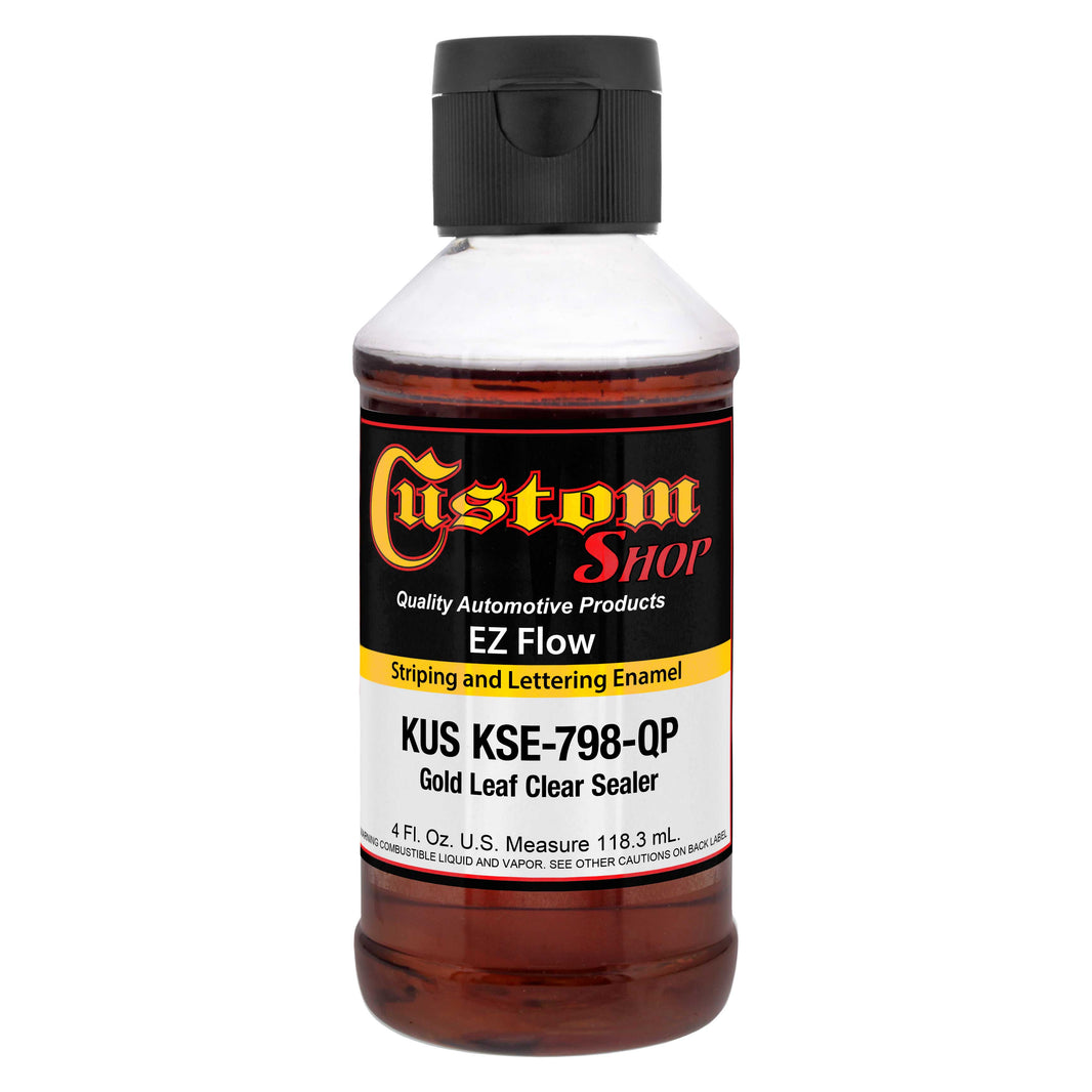 Gold Leaf Clear Sealer - Ez-Flow Striping & Lettering Enamel, 4 oz