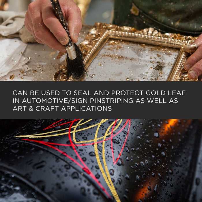 Gold Leaf Clear Sealer - Ez-Flow Striping & Lettering Enamel, 4 oz