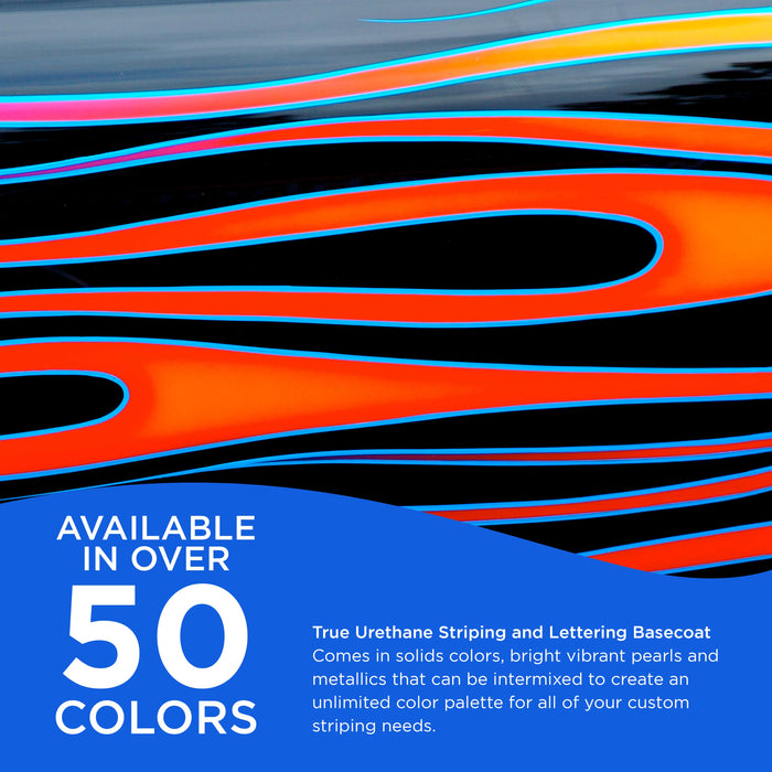 True Blue - True-U Pinstriping Urethane Basecoat Standard Colors, 1/4 Pint