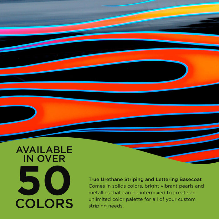 Lime Green - True-U Pinstriping Urethane Basecoat Standard Colors, 1/4 Pint