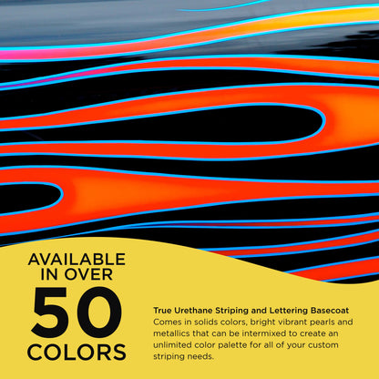 Flash Yellow - True-U Pinstriping Urethane Basecoat Standard Colors, 1/4 Pint