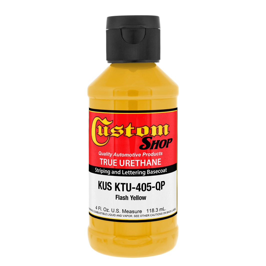 Flash Yellow - True-U Pinstriping Urethane Basecoat Standard Colors, 1/4 Pint