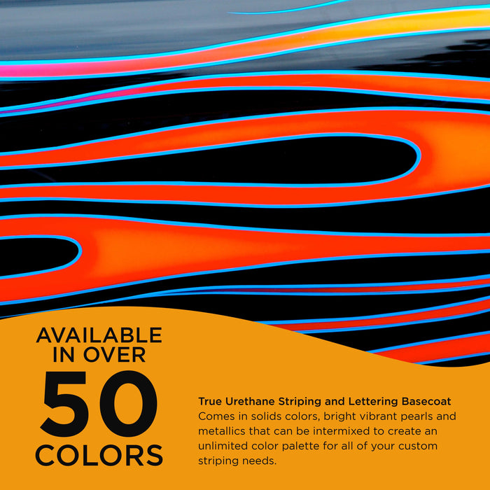 Chrome Yellow - True-U Pinstriping Urethane Basecoat Standard Colors, 1/4 Pint