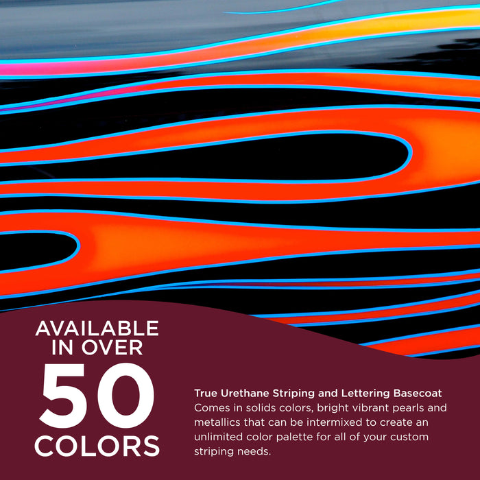 Maroon - True-U Pinstriping Urethane Basecoat Standard Colors, 1/4 Pint
