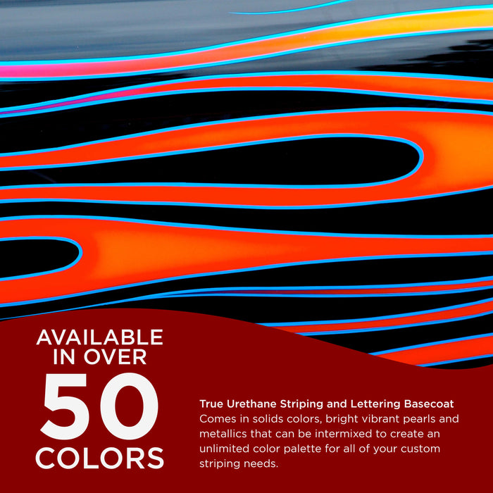 Crimson Red - True-U Pinstriping Urethane Basecoat Standard Colors, 1/4 Pint