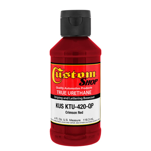 Crimson Red - True-U Pinstriping Urethane Basecoat Standard Colors, 1/4 Pint