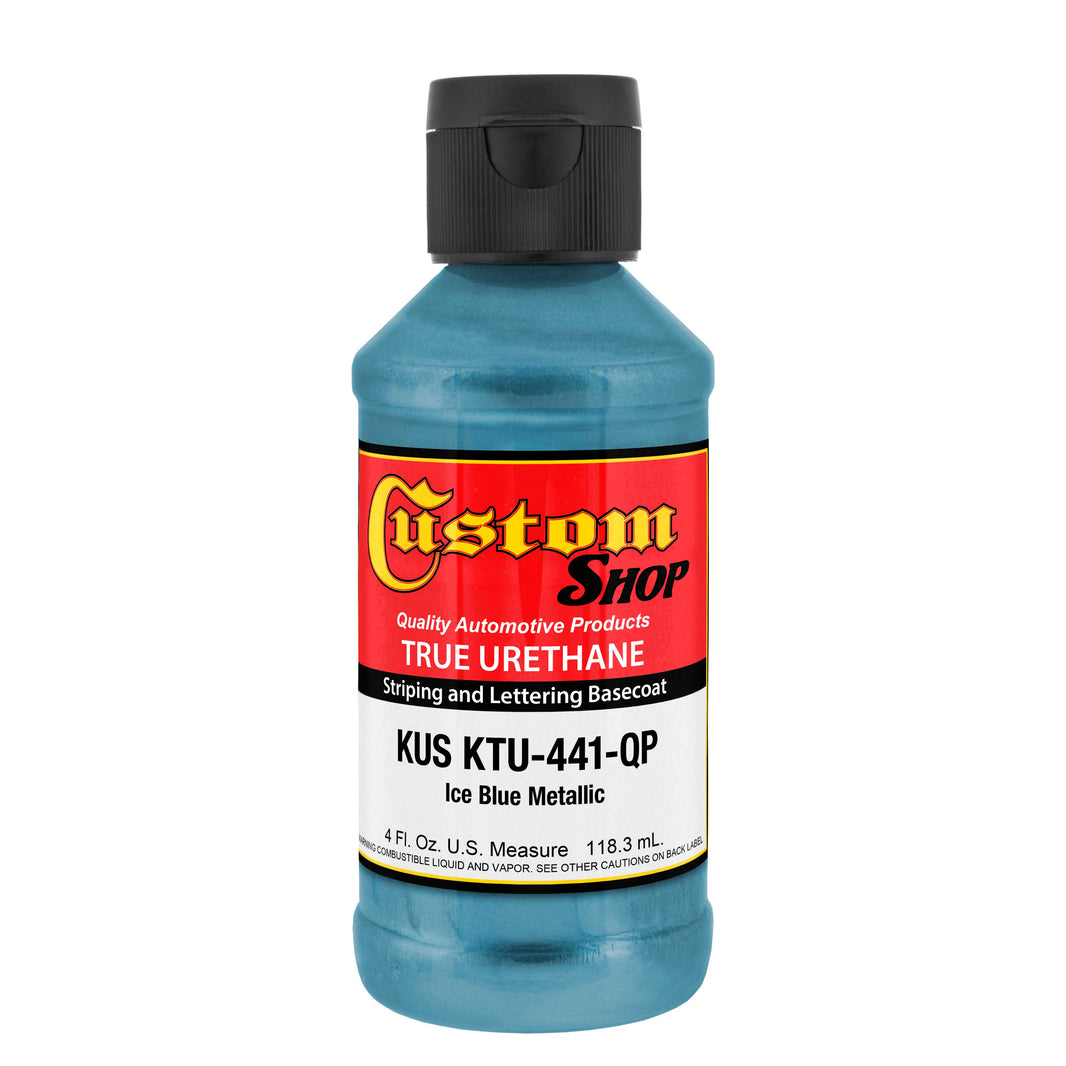 Ice Blue Metallic - True-U Pinstriping Urethane Basecoat Metallic Colors, 1/4 Pint