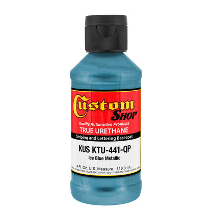 Ice Blue Metallic - True-U Pinstriping Urethane Basecoat Metallic Colors, 1/4 Pint