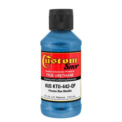 Process Blue Metallic - True-U Pinstriping Urethane Basecoat Metallic Colors, 1/4 Pint
