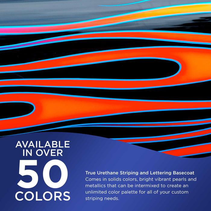 Daytona Blue Metallic - True-U Pinstriping Urethane Basecoat Metallic Colors, 1/4 Pint