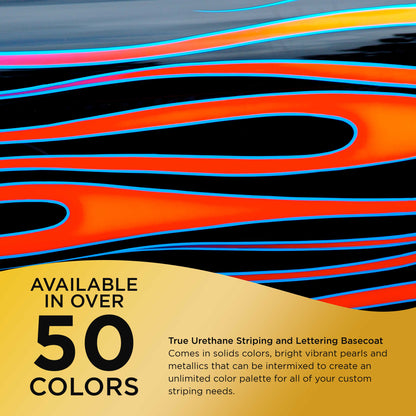 Nuclear Yellow Metallic - True-U Pinstriping Urethane Basecoat Metallic Colors, 1/4 Pint