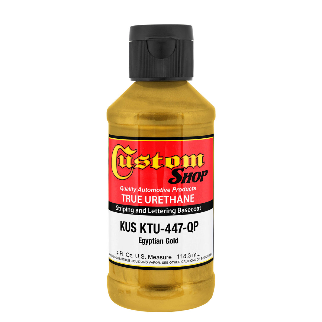Egyptian Gold Metallic - True-U Pinstriping Urethane Basecoat Metallic Colors, 1/4 Pint