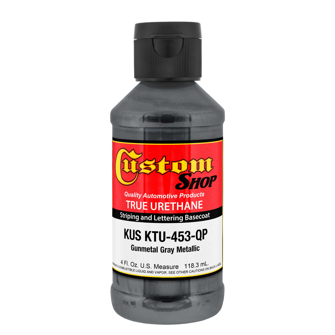 Gunmetal Gray Metallic - True-U Pinstriping Urethane Basecoat Metallic Colors, 1/4 Pint