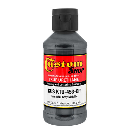 Gunmetal Gray Metallic - True-U Pinstriping Urethane Basecoat Metallic Colors, 1/4 Pint