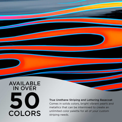 Brilliant Silver Metallic - True-U Pinstriping Urethane Basecoat Metallic Colors, 1/4 Pint