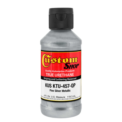 Fine Silver Metallic - True-U Pinstriping Urethane Basecoat Metallic Colors, 1/4 Pint