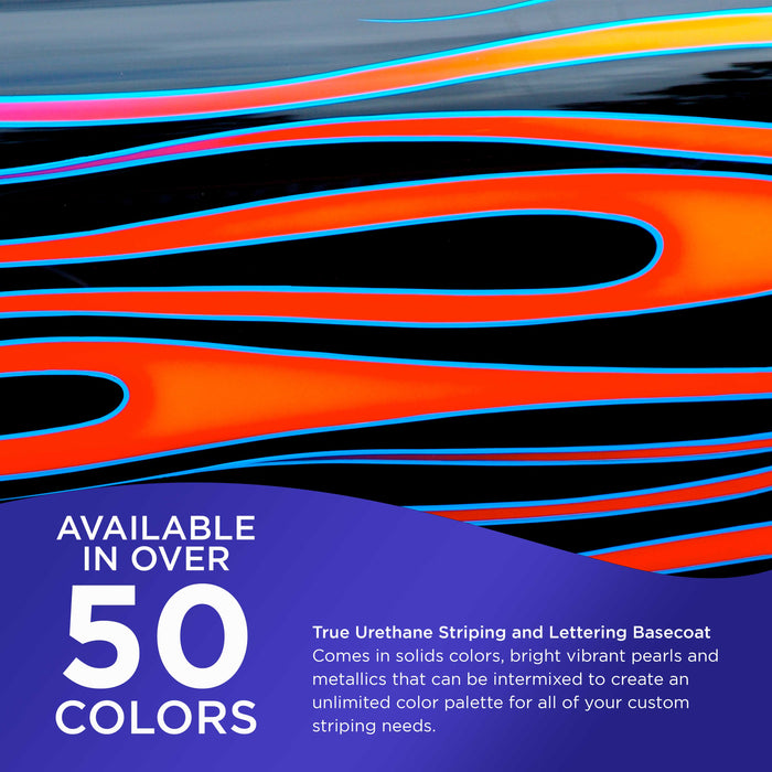 Indigo Blue Pearl - True-U Pinstriping Urethane Basecoat Pearl Colors, 1/4 Pint