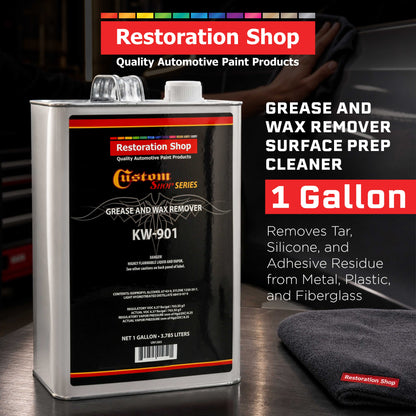 Restoration / KW901 - Automotive Grease and Wax Remover Surface Prep Cleaner for before Auto Painting & all Painting Projects (Gallon)