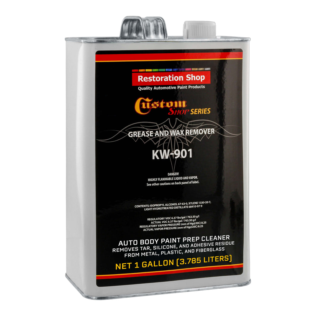 Restoration / KW901 - Automotive Grease and Wax Remover Surface Prep Cleaner for before Auto Painting & all Painting Projects (Gallon)