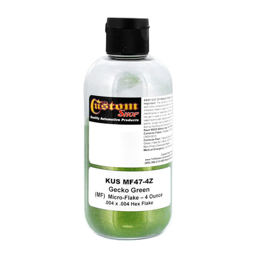 Gecko Green - Micro Flake .004 Micron Size, 4 oz. Bottle