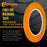 1/8 in. x 60 yd K-Tape Poly Series Fineline Tape, Orange (1 Roll)