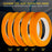 1/8 in. x 60 yd K-Tape Poly Series Fineline Tape, Orange (1 Roll)