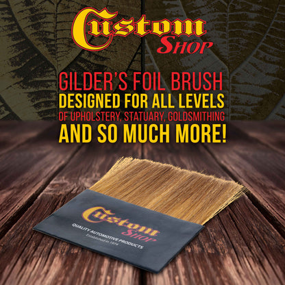 Gilders Tip Brush for Loose Gold Leaf Artwork, Sign Lettering, Gilded Picture Frame Restoration, Gilding Metallic Silver Metal Leaf Flakes