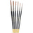 Custom Shop Set of 6 Lettering Quill Brushes for Sign Painting, Sizes XL, LG, MED, SM, XSM, XXSM, Brush Blend Squirrel Taklon Hair, Paint Pinstriping