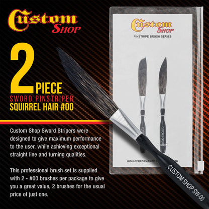 SW-00 Sword Pinstriper #00 - 2" Squirrel Hair (Pack of 2)