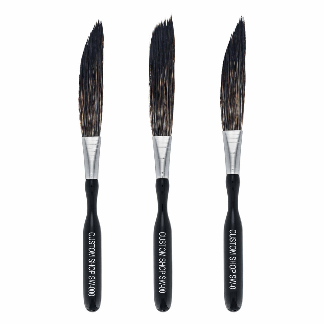 Sword Pinstripe Brush 3 Size Kit (0, 00, 000)