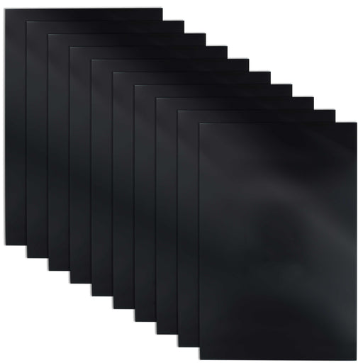 Custom Shop 10 Black Aluminum Sign Blank Panels, 12" x 18", 0.040 Thick - Auto Paint, Pinstripe, Airbrush, Vinyl Graphics, Stenciling, Art Hobby Craft