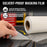 Custom Shop 12" x 150' Roll of Semi-Transparent Masking Film/Frisket for Artists, Airbrush Graphics, Auto, Tracing, Cutting Templates, Stencil Making