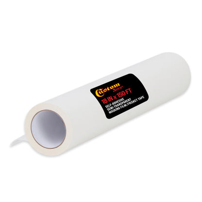 18" x 150' Roll of Semi-Transparent Masking Film/Frisket for Artists, Airbrush Graphics, Auto, Tracing, Cutting Templates, Stencil Making