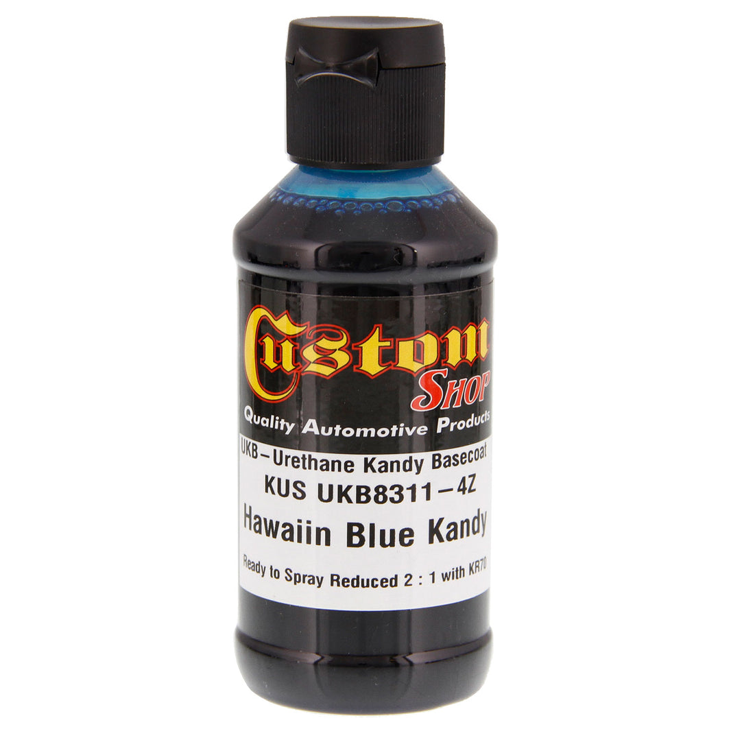 Hawaiian Blue Kandy - Urethane Kandy Basecoat Midcoat, 4 oz (Ready-to-Spray)